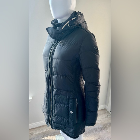 Burberry Brit Mareton Coat. Women's Down Puffer Hooded Coat Black Size M. - Picture 4 of 16